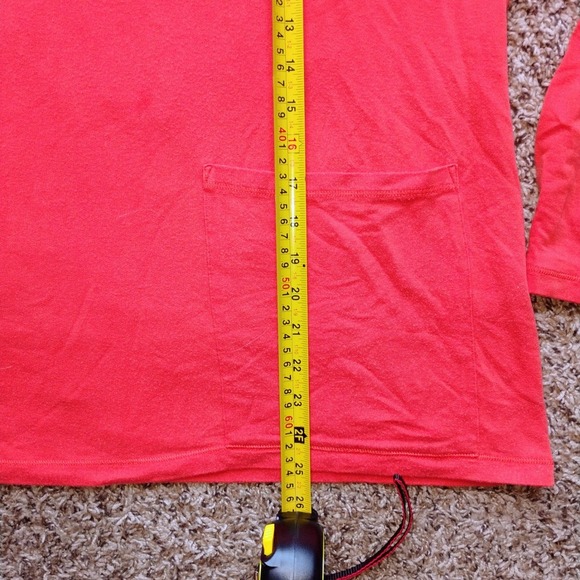 EILEEN FISHER Bright Orange Boxy Pocket Tee | Tencel Blend | Size M - Picture 6 of 6